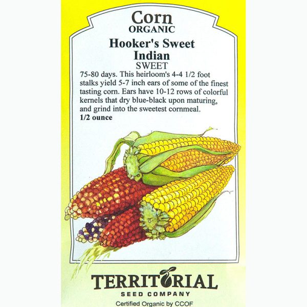 Hooker s Sweet Indian Corn Seeds (Organic) Online now