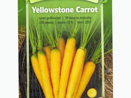 Yellowstone Carrot Seeds (Organic) For Discount