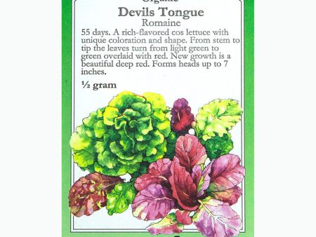 Devil s Tongue Lettuce Seeds (Organic) Discount