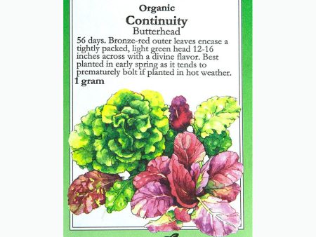 Continuity Lettuce Seeds (Organic) Sale