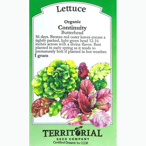 Continuity Lettuce Seeds (Organic) Sale