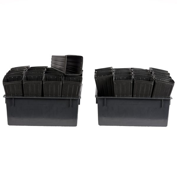 2 Square 15.75  Trays with 32  Short One  Mini-Treepots For Discount