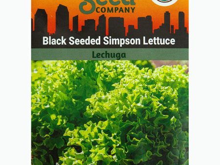 Black Seeded Simpson Lettuce Seeds on Sale