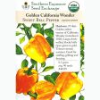 Golden Calwonder Sweet Pepper Seeds (Organic) Online now