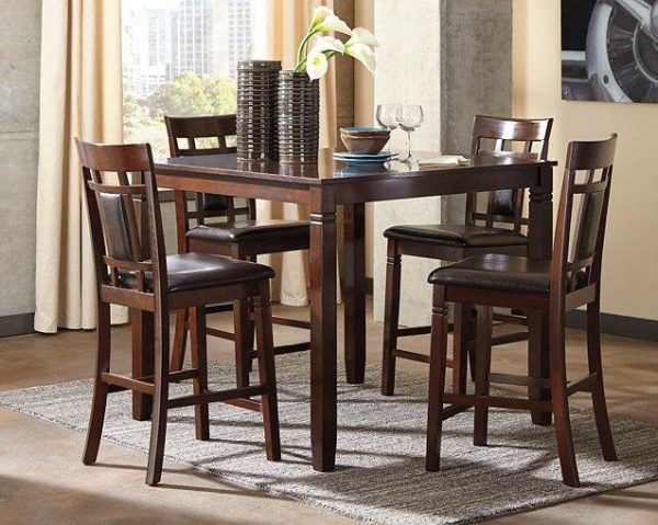 Bennox Counter Height Dining Table and Bar Stools (Set of 5) Online Sale