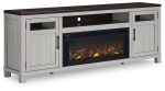 Darborn 88  TV Stand with Electric Fireplace Online Sale