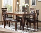 Bennox Dining Table and Chairs with Bench (Set of 6) Online Hot Sale