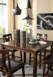 Bennox Counter Height Dining Table and Bar Stools (Set of 5) Online Sale