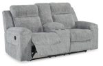 Buntington Reclining Loveseat with Console For Sale