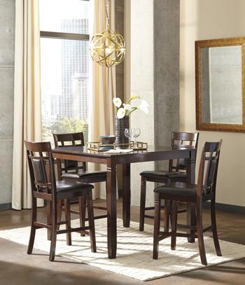 Bennox Counter Height Dining Table and Bar Stools (Set of 5) Online Sale