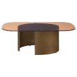 Morena Rectangular Coffee Table with Tawny Tempered Glass Top Brushed Bronze Sale