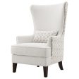 Pippin Upholstered Wingback Accent Chair Latte Hot on Sale