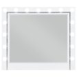 Eleanor White Rectangular Dresser Mirror with Light Online Hot Sale