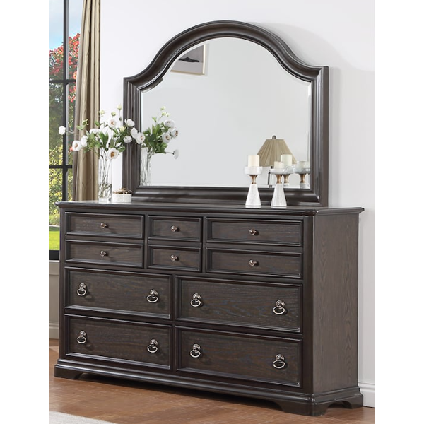 Duke Grayish Brown Dresser Mirror For Cheap