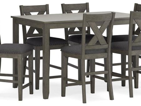 Caitbrook Counter Height Dining Table and Bar Stools (Set of 7) Online