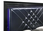 Penelope Bed with LED Lighting Black and Midnight Star on Sale