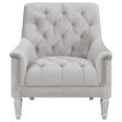 Avonlea Sloped Arm Tufted Chair Grey For Sale