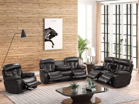 Tiger Brown - 3pc Reclining Living Room Discount