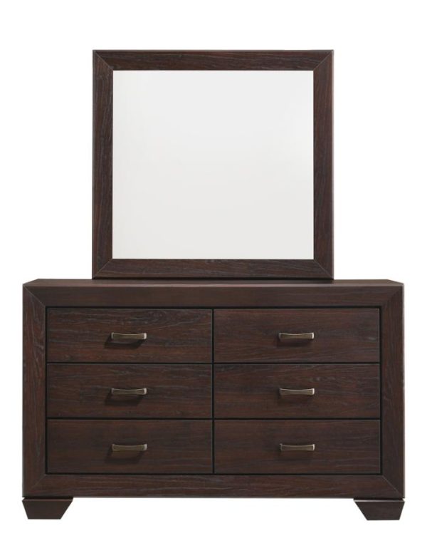 Kauffman Rectangular Dresser Mirror Dark Cocoa on Sale