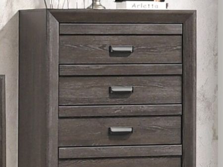 Adalaide 5 Drawer Grayish Brown Chest Sale