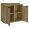 Pepita 2-door Engineered Wood Accent Cabinet with Adjustable Shelves Mango Brown Discount