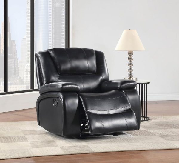 Camila Upholstered Glider Recliner Chair Black Online Hot Sale