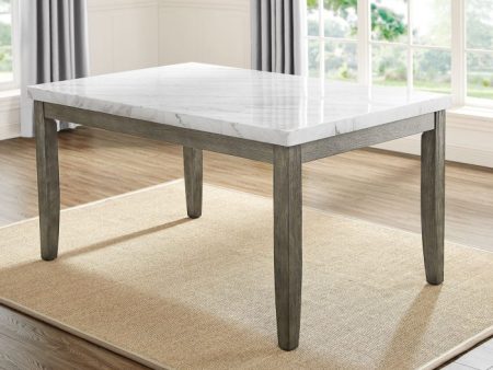 Emily White Marble Top Dining Table Online Hot Sale