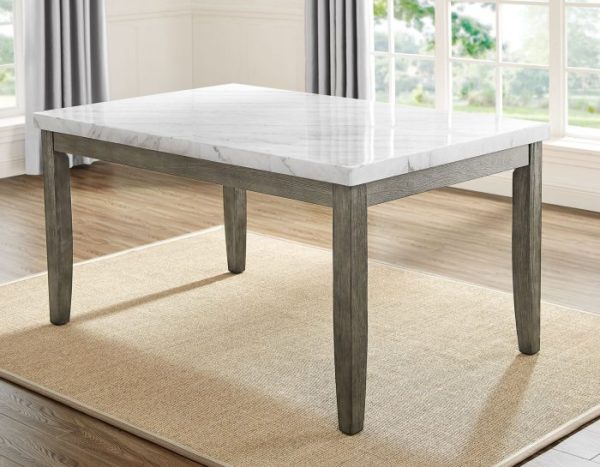 Emily White Marble Top Dining Table Online Hot Sale