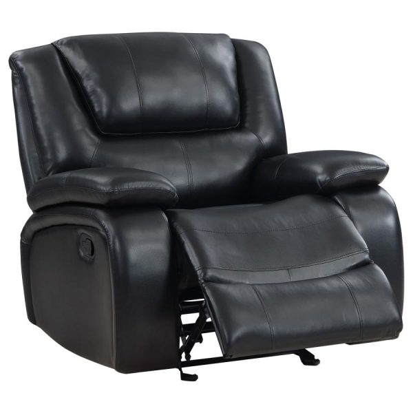 Camila Upholstered Glider Recliner Chair Black Online Hot Sale