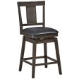 24 29 Inch 360 Degree Swivel Classic Wooden Counter Height Bar Stool Supply