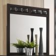 Carlton Upholstered Rectangular Dresser Mirror Cappuccino Online Sale