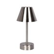 Elegance Rechargeable LED Table Lamp Brushed Nickel LED Touch Switch For Cheap