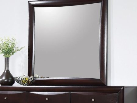 Phoenix Square Dresser Mirror Deep Cappuccino Online now