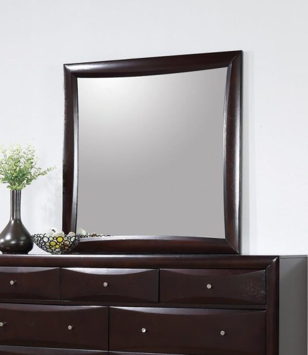 Phoenix Square Dresser Mirror Deep Cappuccino Online now