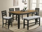 BARDSTOWN WHEAT CHARCOAL COUNTER HEIGHT DINING SET For Sale