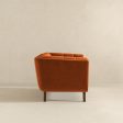 Addison Lounge Chair (Burnt Orange Velvet) For Discount