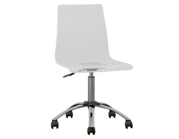 Arthur Adjustable Swivel Chair, Clear Fashion