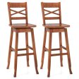 Swivel 30-Inch Bar Height Stool Set of 2 with Footrest Cheap