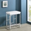 Jackson 5-piece Multipurpose Counter Height Table Set White and Chrome For Discount