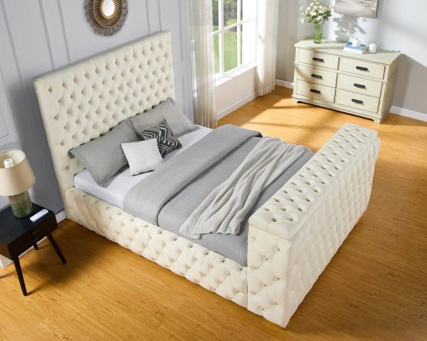 Future Beige Platform Bed Online