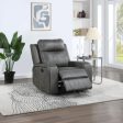 Raelynn Upholstered Recliner Chair Grey Hot on Sale