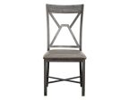 Alamo Gray PU Side Chair Discount