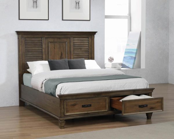 Franco Storage Bed Burnished Oak For Sale