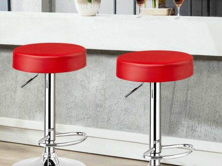 1 Piece Round Bar Stool Adjustable Swivel Pub Chair Hot on Sale