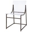 Adino Acrylic Dining Side Chair Clear and Black Nickel (Set of 2) Fashion