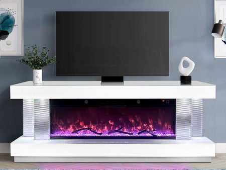 A91 TV STAND W FIREPLACE For Cheap