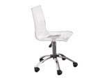 Arthur Adjustable Swivel Chair, Clear Fashion