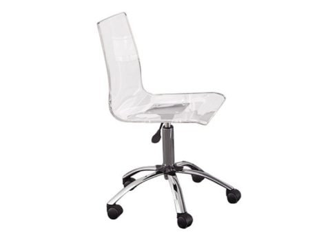 Arthur Adjustable Swivel Chair, Clear Fashion