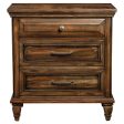 Avenue 3-drawer Nightstand Weathered Burnished Brown Online Sale