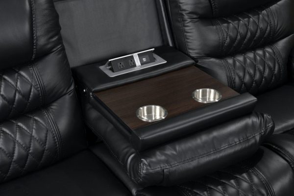 Harley Black Power - TOP GRAIN LEATHER Reclining Set Fashion